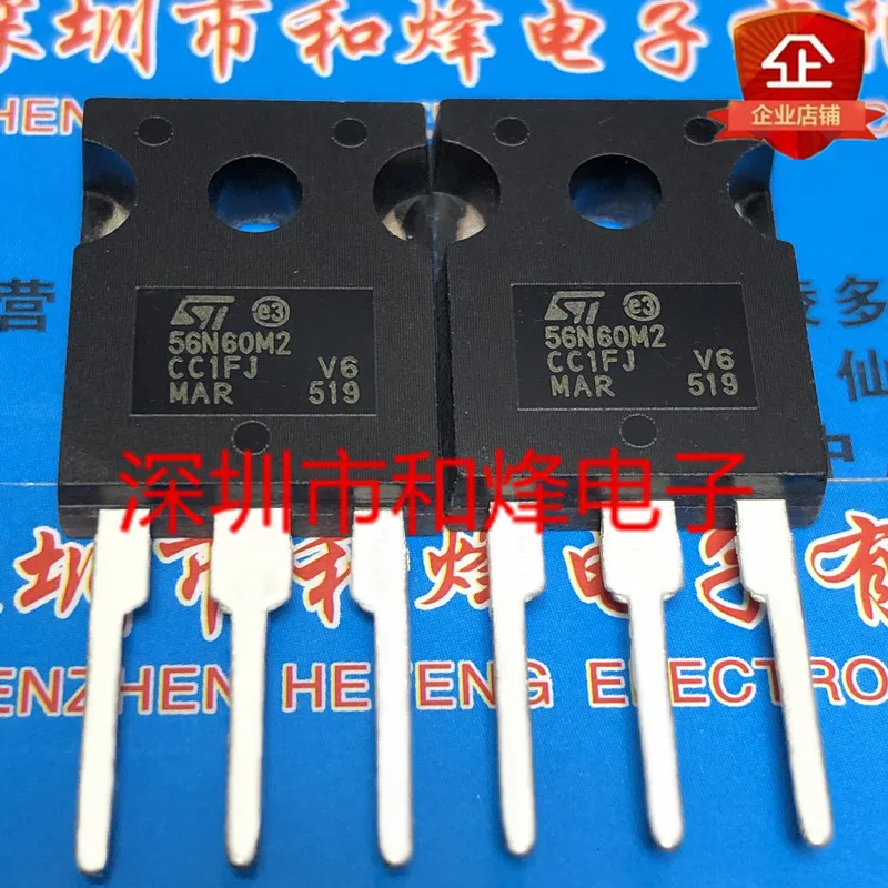 

5 pieces 56N60M2 STW56N60M2 TO-247-3 600V 52A