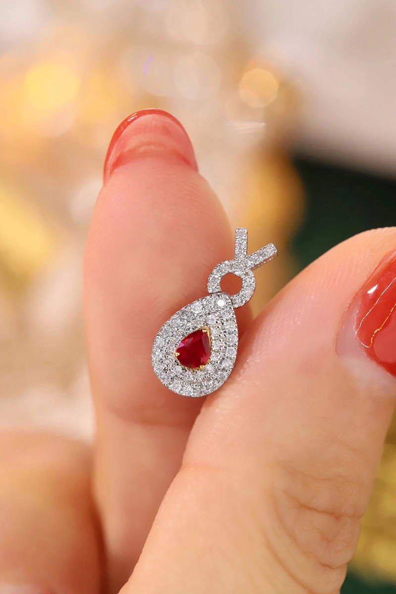 Серьги LUOWEND из белого золота 100% пробы 18 К серьги с натуральными бриллиантами и