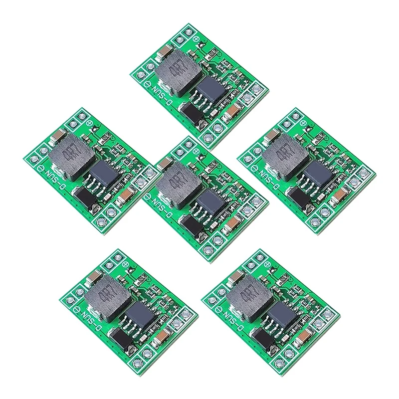 

6 Pcs MP1584EN DC-DC 3A Adjustable Step-Down Power Supply Module,Buck Converter 24V to 12V 9V 5V 3V Fixed Output