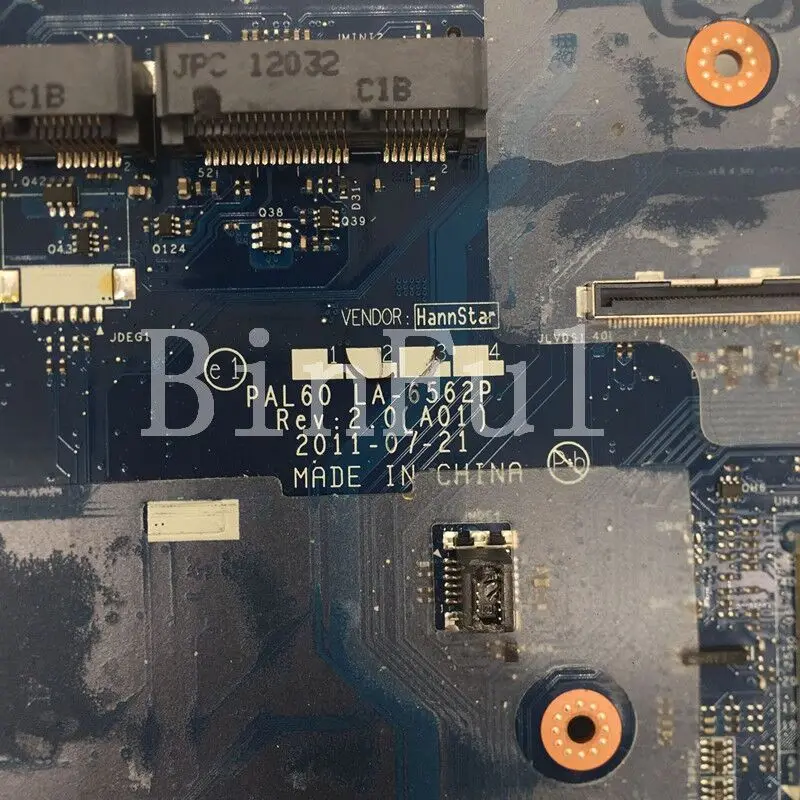 Материнская плата для ноутбука CN-0FFR5G 0FFR5G FFR5G PAL60 LA-6562P материнская Dell Latitude E6520 SLJ4M HM65