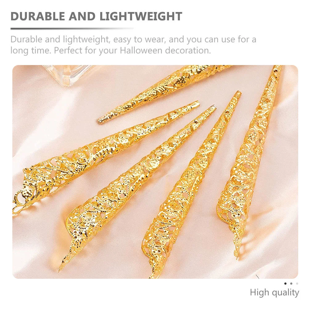 

Long Fake Nails Witches Props Ghost Vampire Finger Nail Zombie Scary Cosplay Makeup DIY Decor For Halloween Decoration