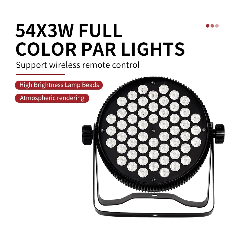 DMX512 управление 54x3W RGB 3 в 1 светодиодный Par Светильник DJ оборудование для дискотеки