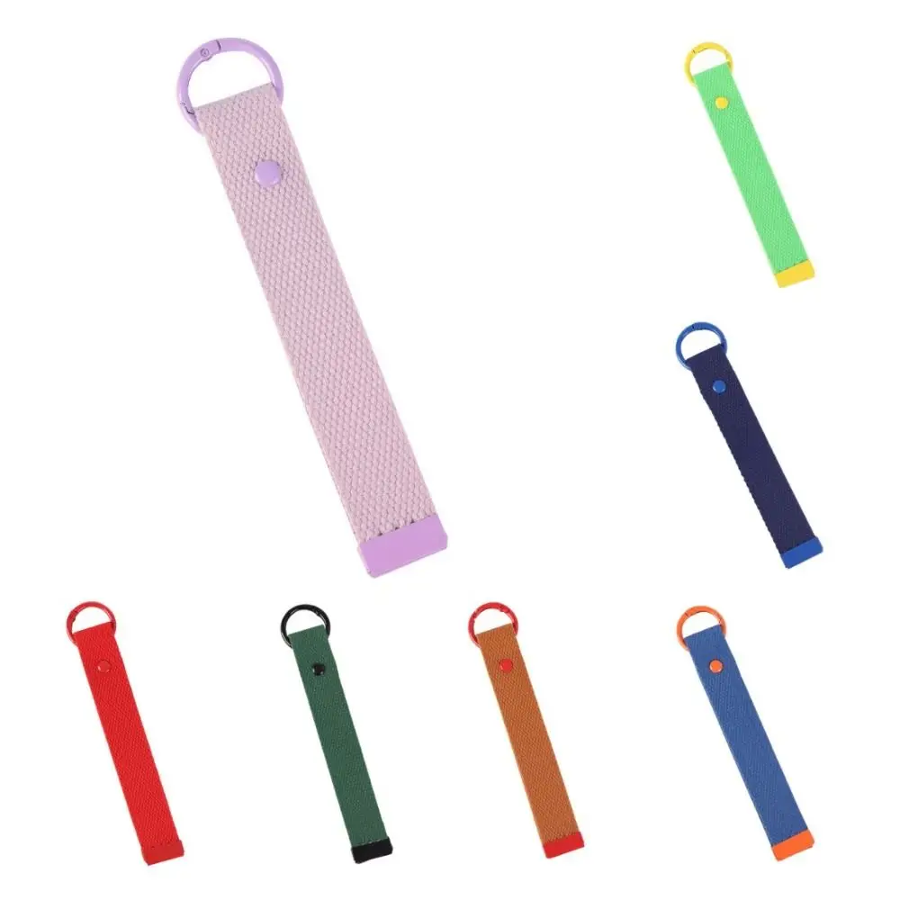 2 шт. держатель для ключей красочная лента веревка брелок простой прочный ремешок