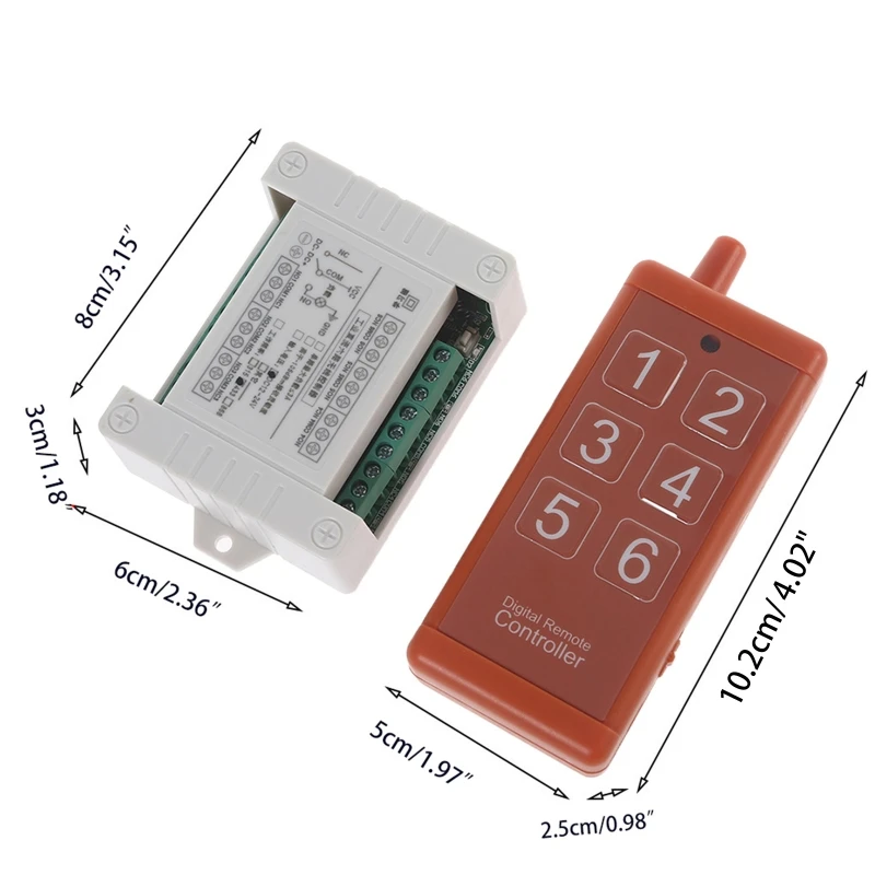 BX0E for Dc 12v 24v 6ch 6ch Small Channel Wireless Remote Control Controller Radio Switch Transmitter Receiver 433mhz images - 6