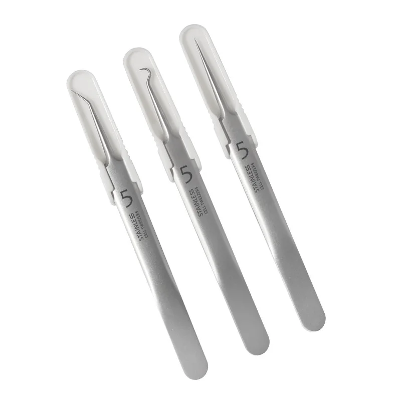 

German Ultra-fine No.5 Cell Pimples Blackhead Clip Tweezers Beauty Salon Special Scraping Closing Artifact Acne Needle Tool New