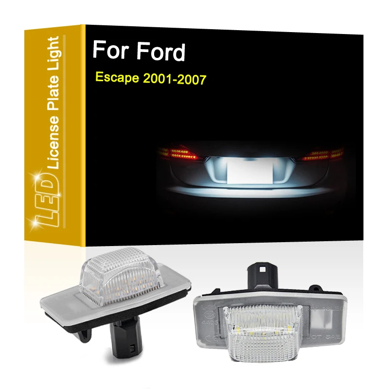 

12V LED Number Plate Lamp For Ford Escape 2001 2002 2003 2004 2005 2006 2007 White License Plate Light Assembly