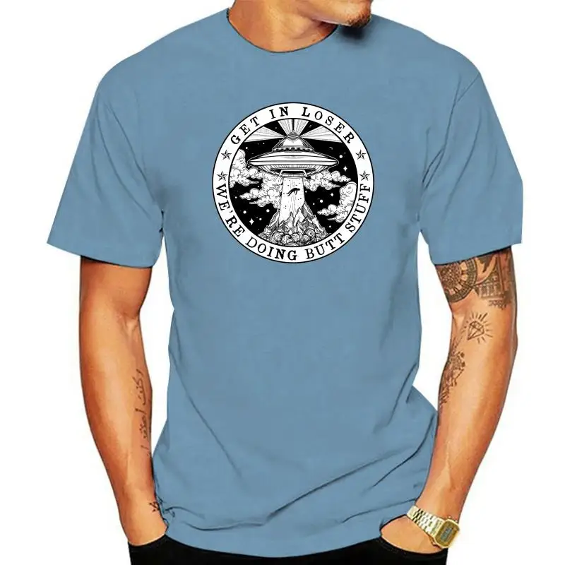 

Camiseta Retro con estampado especial personalizado para hombre, camisa con estampado "Get In Loser", "we Doing B