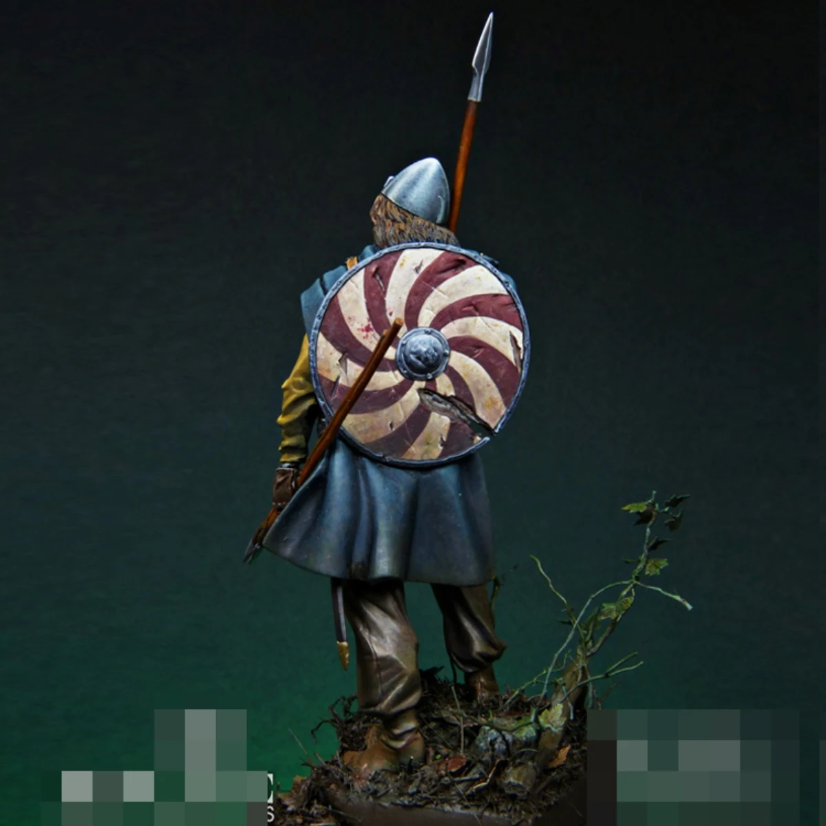 1/24 фигурка из смолы неокрашенная модель историческая тема воин викингов в