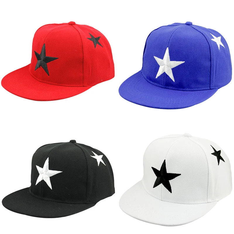 

2 3 4 5 6 7 Years Children Cartoon Baseball Caps Cotton Hip Hop Embroidery Star Hats Baby Kid Hat Boy Girls Snapback