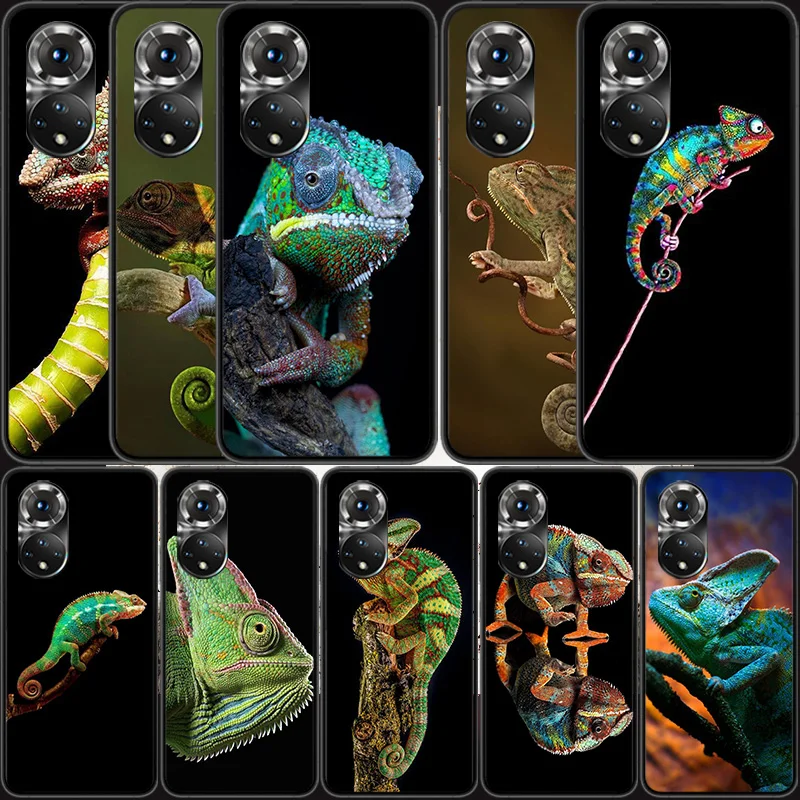 

Chameleon funny wildlife Phone Case For Huawei P Smart 2021 Y5 Y6 Y7 Y9 Honor 50 20 Pro 10 10I 9 9X Y9S 8 8A 8X 8S 7S Cover