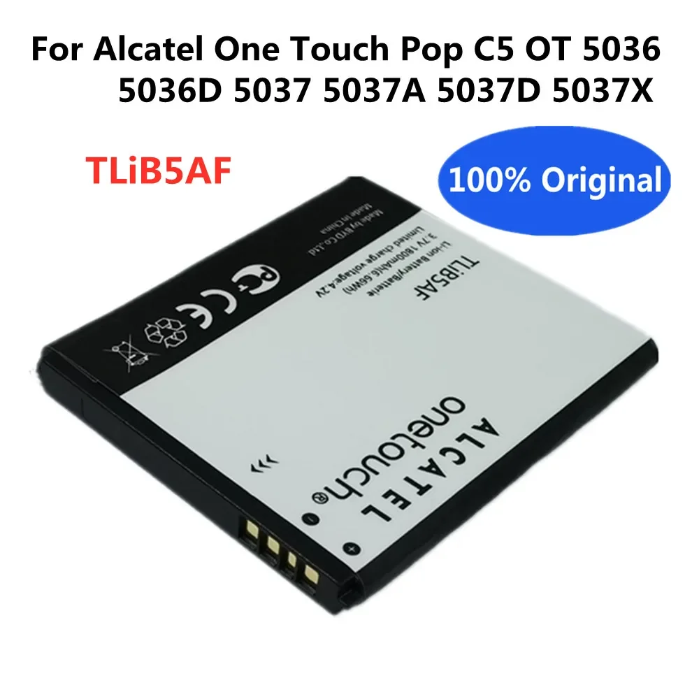 Высококачественный оригинальный аккумулятор TLiB5AF для Alcatel One Touch C5 997D OT-997 5036 5036D 5037
