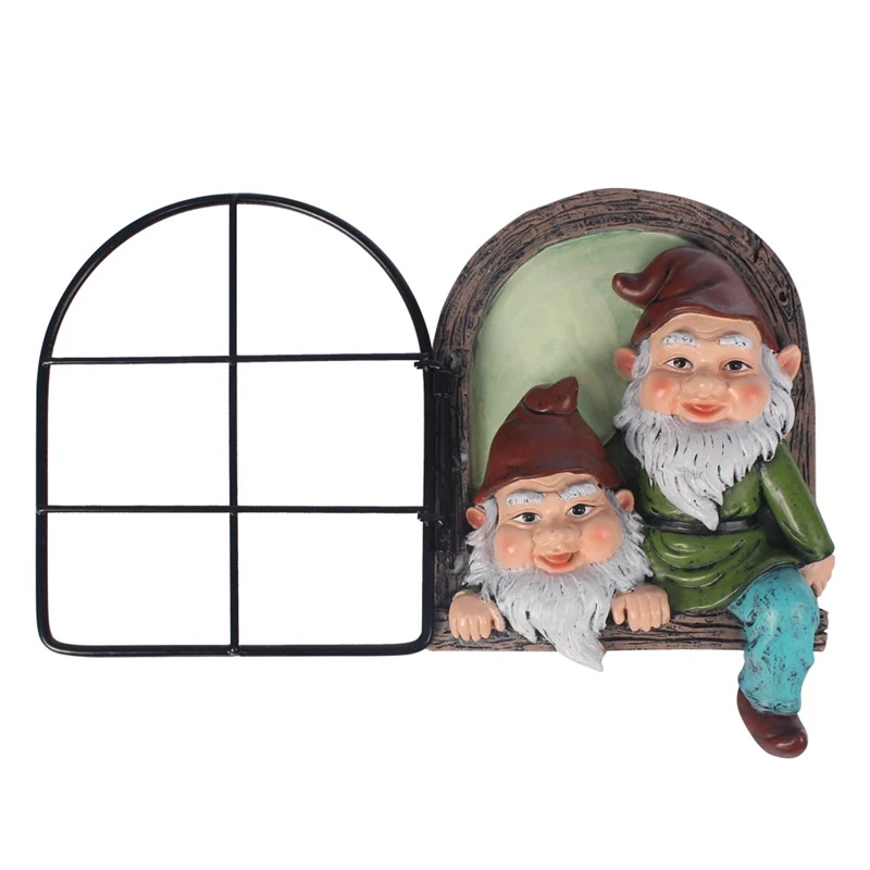 

Garden Gnome Statue Elf Out The Door Tree Hugger, Gnomes Tree Decor Funny Tree Peeker For Outdoor, Yard Lawn Ornament