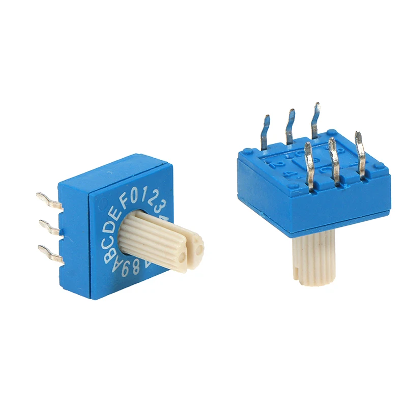 1 шт. 0-F поворотный переключатель кодировщика с ручкой 16-битный 8421C положительный