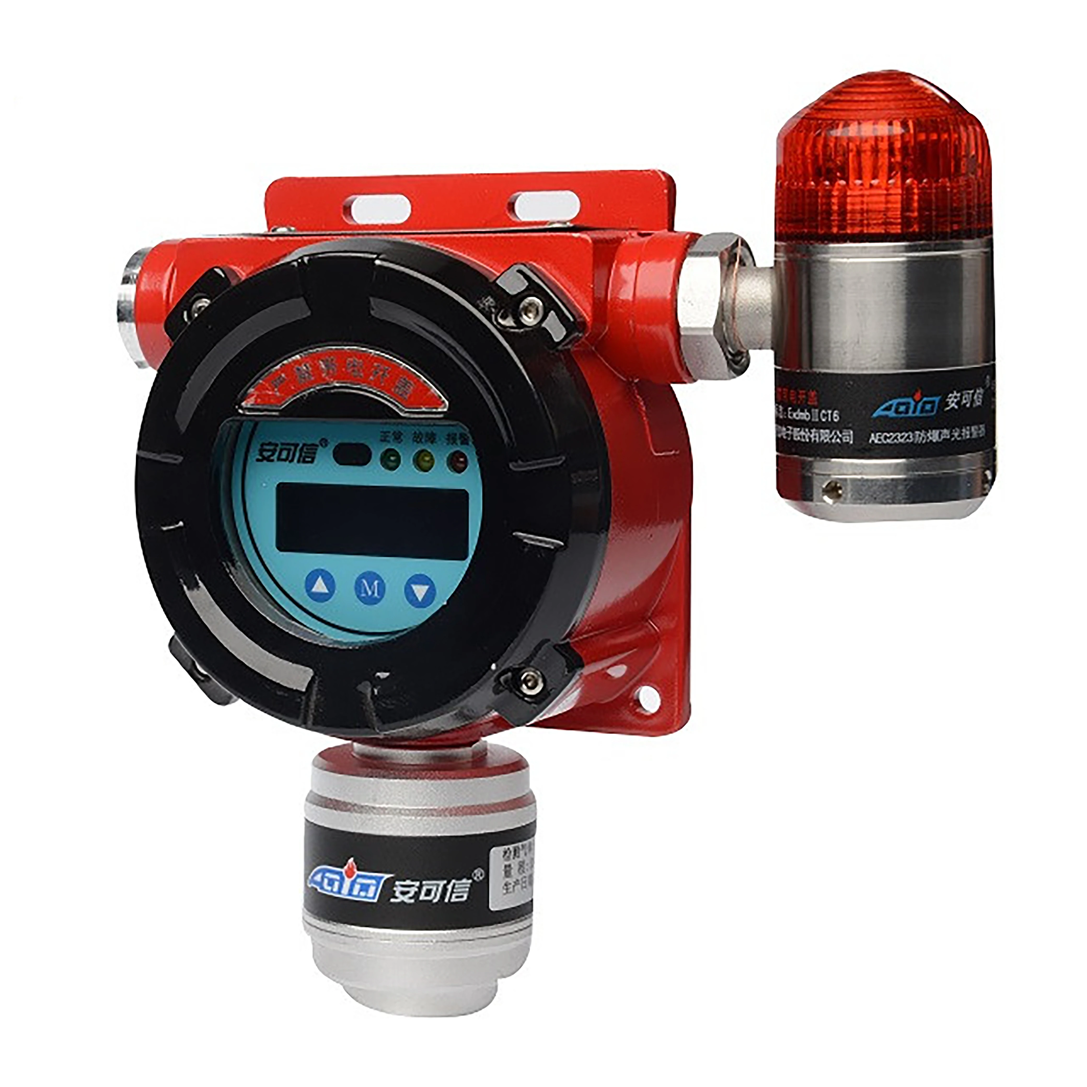 AEC2232bX Combustible Gases and Steam Detector Industrial Fixed Gas Detector Integrated on-site Display Typ