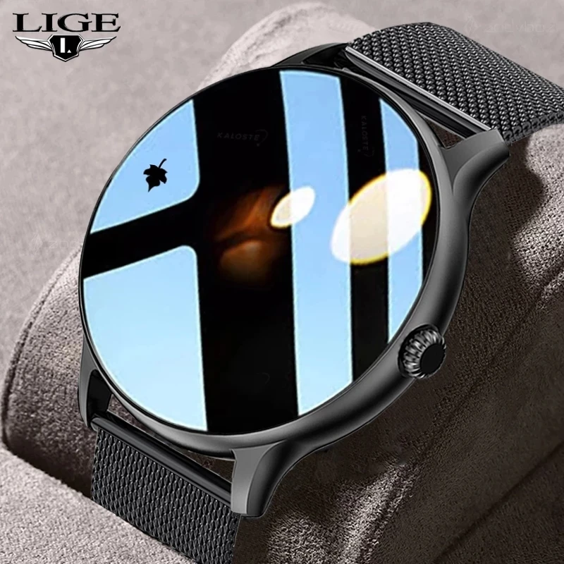 

LIGE Bluetooth Dial Call Smart Watch Men Full Touch Custom Dial Watches For Men Sport Fitness Tracker Waterproof Mens Smartwatch
