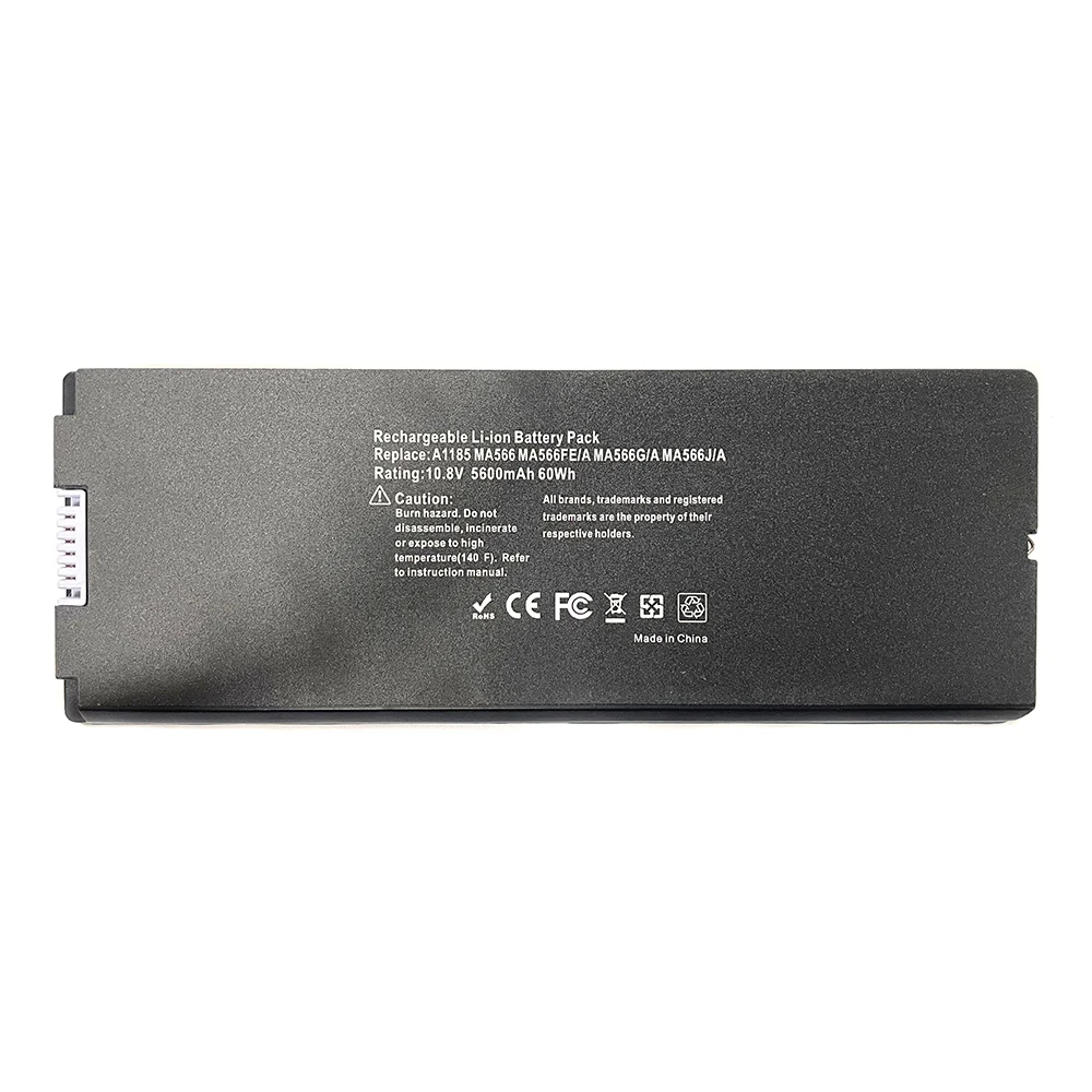 Фото Аккумулятор для ноутбука A1185 10.8V 60Wh 5600mAh для Apple MacBook 13 дюймов A1181 MA472 MA701 MA566 MB404*/A MA566G/A MB063*/A №2