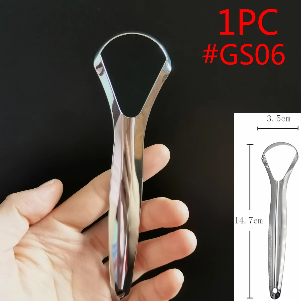 Металлический скребок для языка Очиститель взрослых и детей портативный из