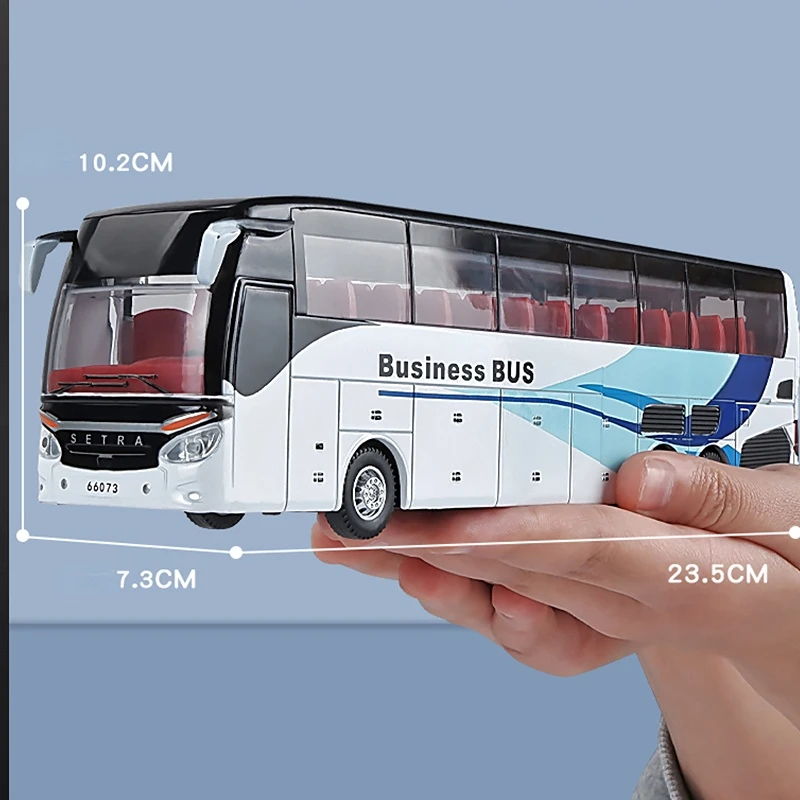 Имитация литая модель автомобиля 1/50 из сплава бизнес-автобуса роскошная