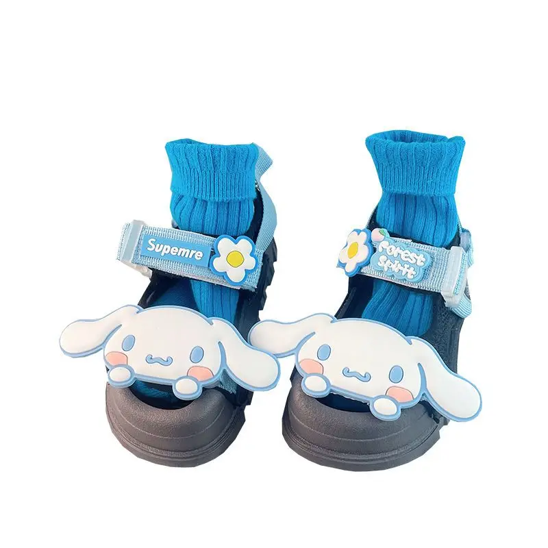 

Сандалии Sanrio Hellokitty Mymelody Kuromi Cinnamoroll детская модная Нескользящая повседневная обувь для девочек удобные мягкие сандалии