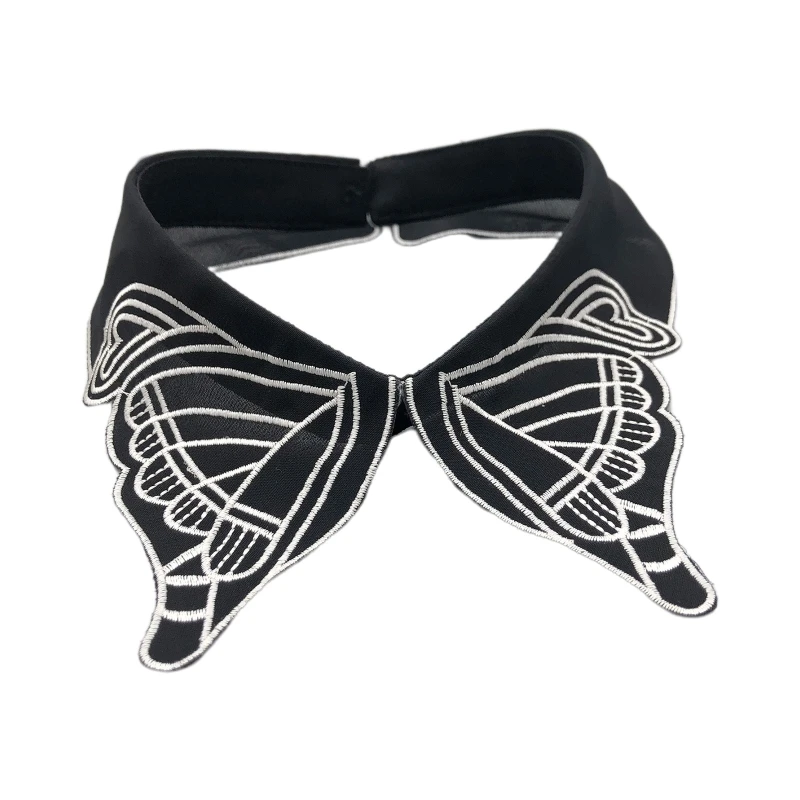 

Stylish Detachable Collars Decorative Embroidery False Collar for Sweater Shirt Blouse for Kids Girls Students Drop Shipping