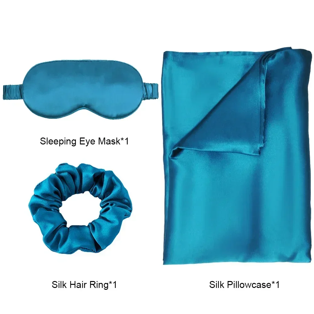 

Шелковая наволочка, маска для сна, кольцо для волос