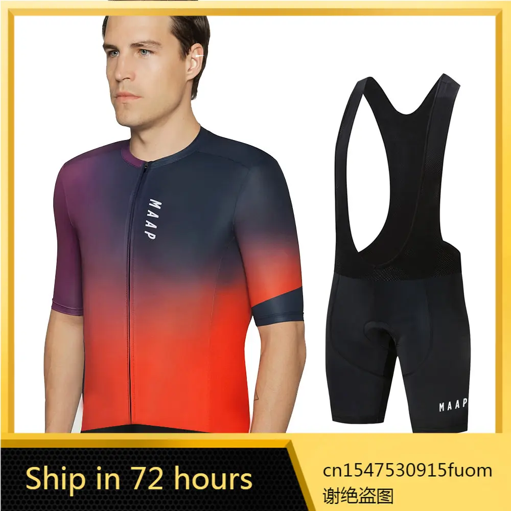 

MAAP Men Summer Pro Team Cycling Short Jersey Sets Pants MTB Clothing Bicycle Wear Breathable Sleeve Suits Bike Uniforme Male