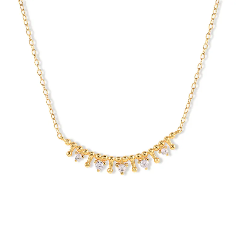 

ROXI Crystal Crown Pendant Necklace for Women 925 Sterling Silver Jewelry Gold Chain Necklace Choker Collier Wedding Collares