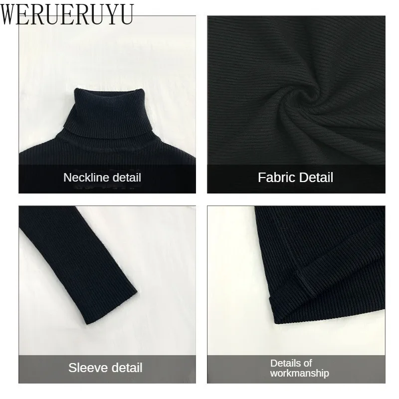 Женский вязаный свитер с высоким воротником