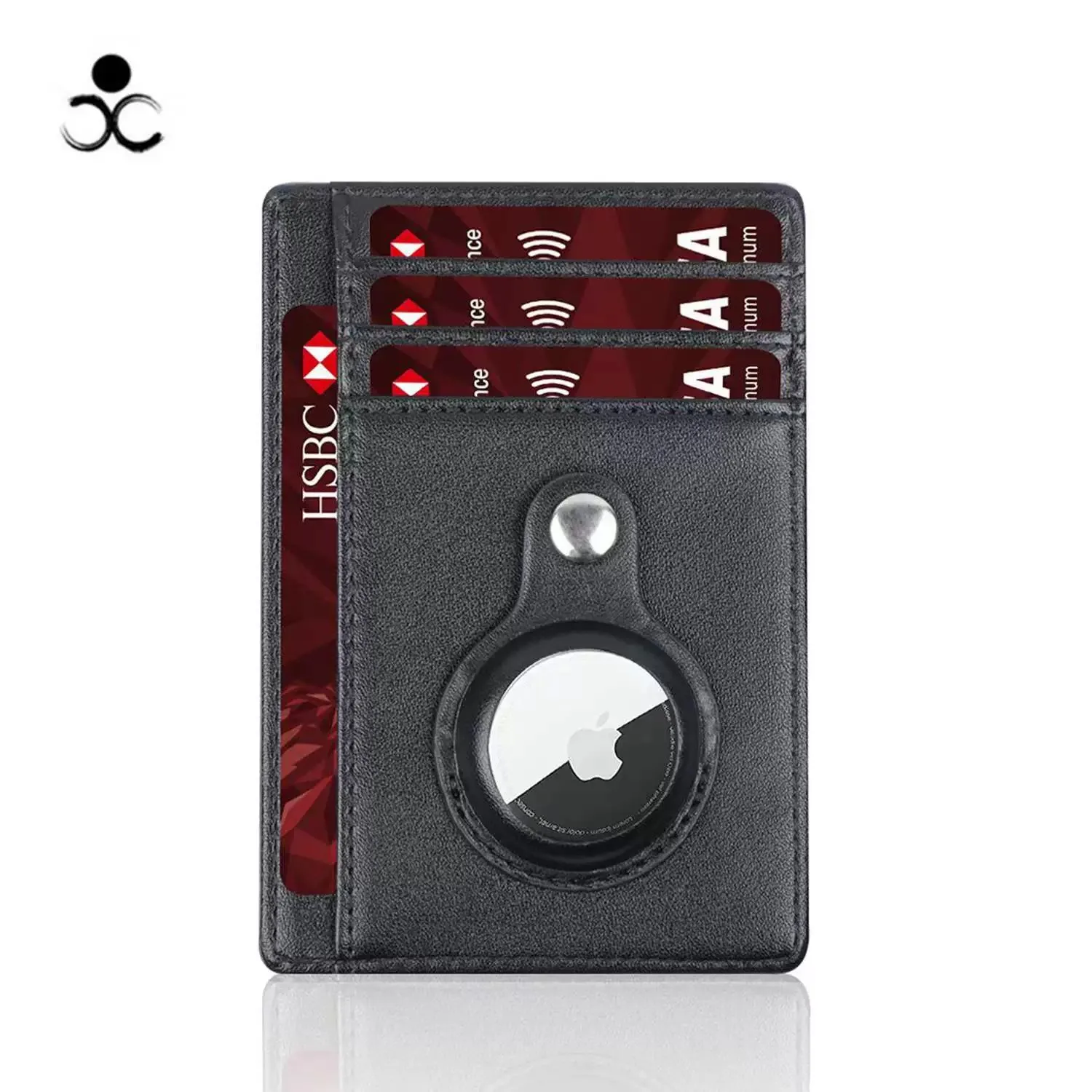 

New RFID Airtag Wallet Slim Minimalist Credit Card Holder For AirTag Protective Case Anti-lost Protective Wallet