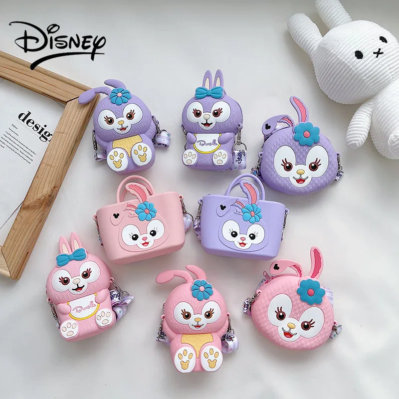 

Disney Girl Cartoon Shoulder Bag Wallet Cute Anime Kids Toy Silicone High Quality Fashion Trend Daily Dress Up Decoration