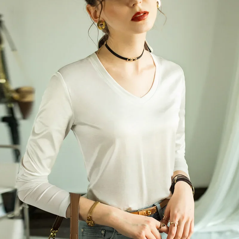 

HIgh Quality 2023 Women Tops Spring Summer V-neck T-shirt Female Clothing Sexy Crop Top Clothes Fashion Casual Blouse Y2k Girl