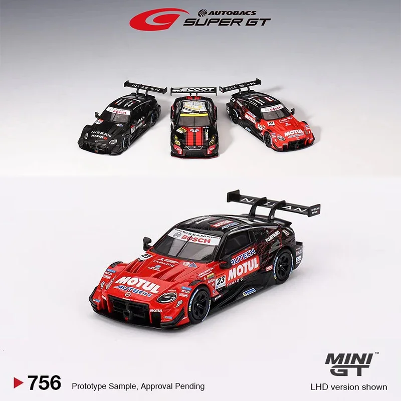 Модель автомобиля MINIGT 1:64 Nisa Z GT500 # Литой спортивный автомобиль NISMO 2023 серии GT из