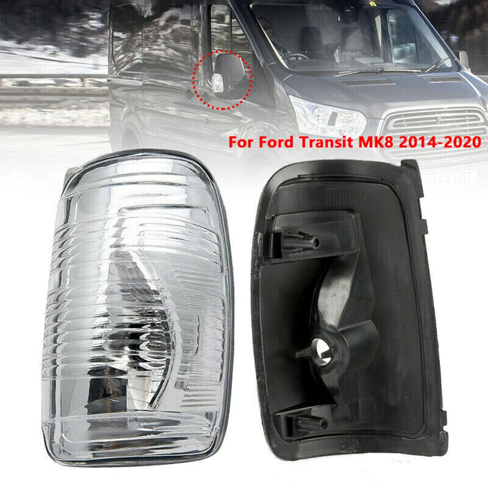

Waterproof Right Side Wing Mirror Indicator Lens Cover Case Shell For Ford Transit MK8 2014-2020 Car Accessories