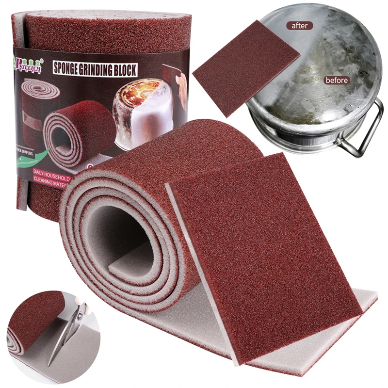 

Волшебная губка, ластик, карборунд, удаление ржавчины, чистящая щетка, удаление накипи, очистка, для варочной панели, кастрюли, кухонные прин...