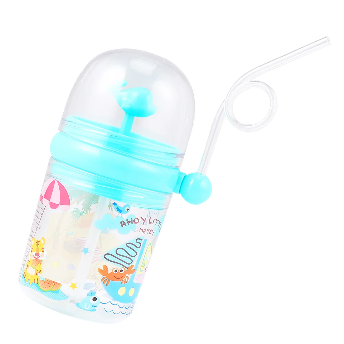 

Bottle Water Cup Drinking Kids Drink Lightweight Silicone Lid Spray Straw Children Jug Travel
