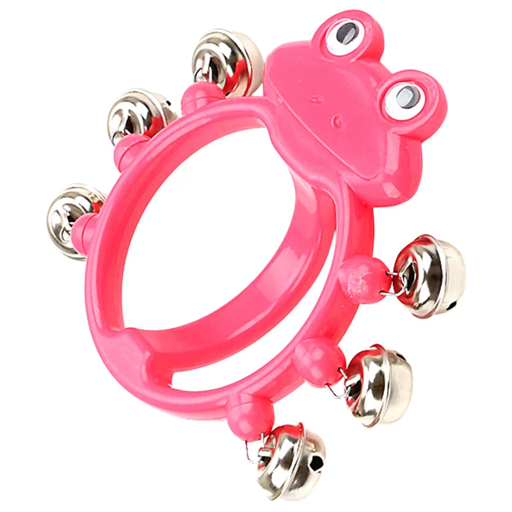 

Plastic Hand Bell Handheld Tambourine With Bells Cartoon Shape Musical Instrument