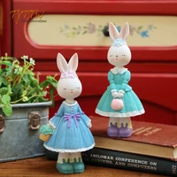 home decoration accessories canopy skirt rabbit cute decorative tabletop ornaments love gift for girlfriend miniature figurines