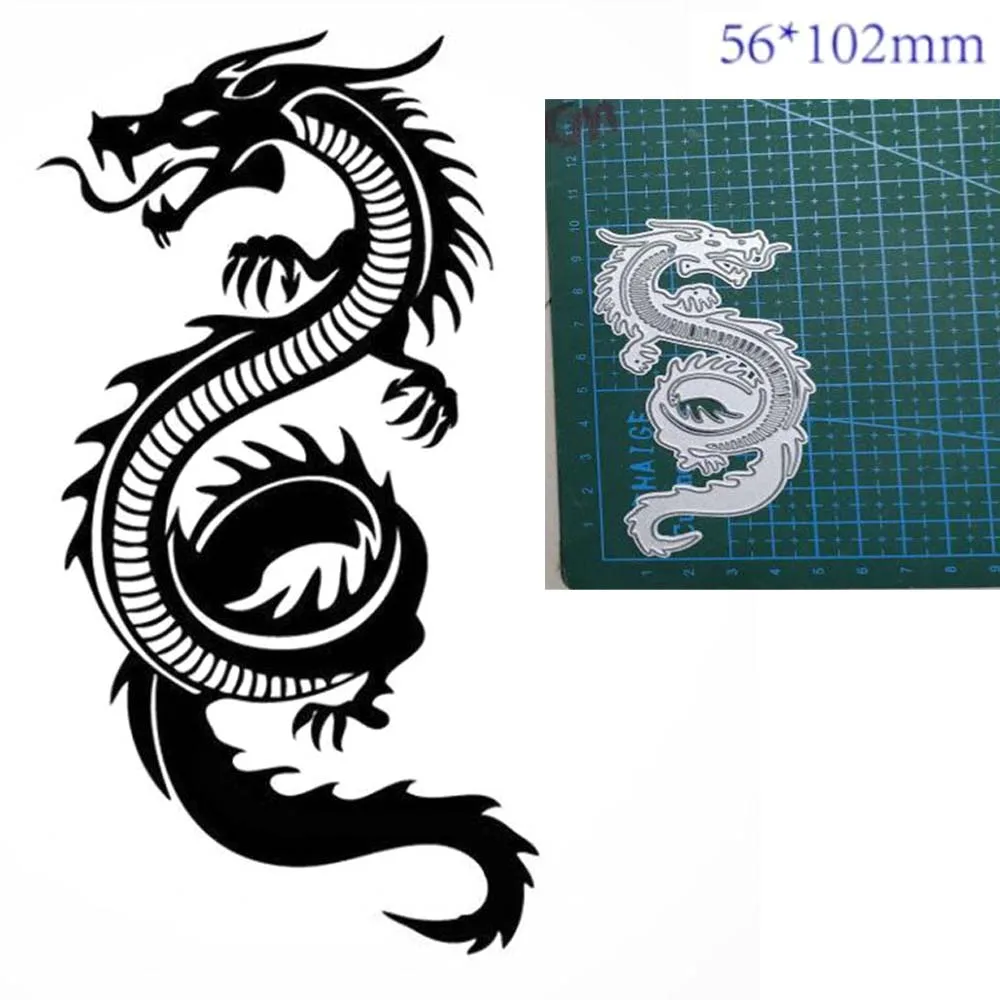 Animal Dragon Metal Cutting Dies For DIY Scrapbooking And Card Making Decorative Embossing Crafts Stencils New 2022 Die Cuts