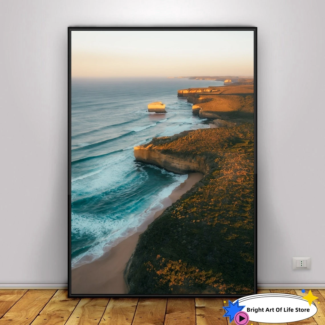 

Great ocean road morning photo, Australia coastline, Ocean Photography, Beach poster Art from Melbourne, Victoria, Australia