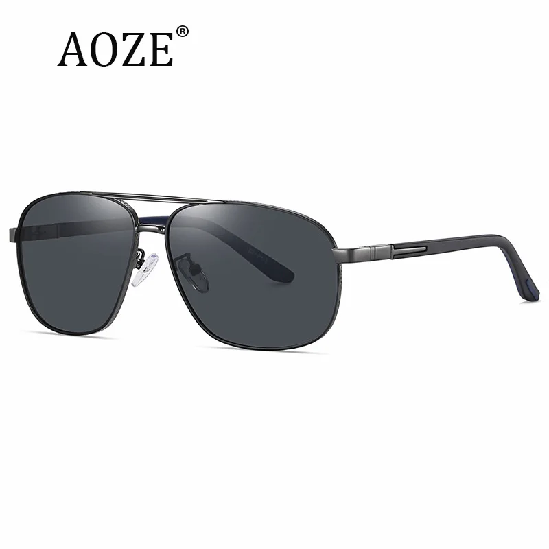 

2022 Polarized Sunglasses New Men's Square Metal Sunglasses 6306 Two Tone Spring Leg Sunglasses