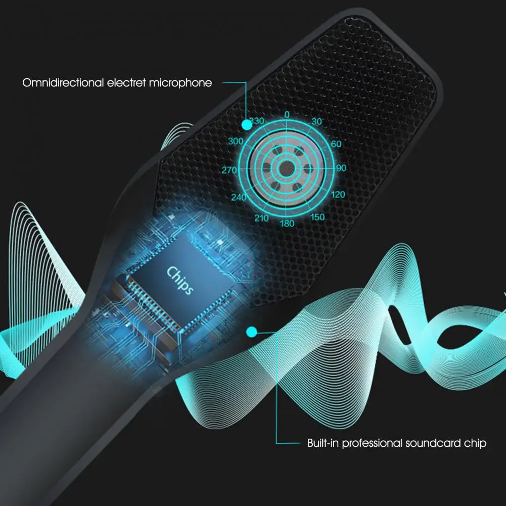 

Конденсаторный USB-микрофон, 1 комплект