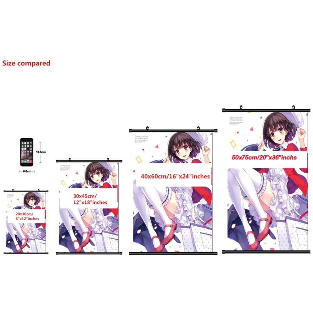 DIY Personalized Cosplay Anime Qbz-95 Hang Wall Scroll Painting Poster Home Decor Collection Decorative Picture