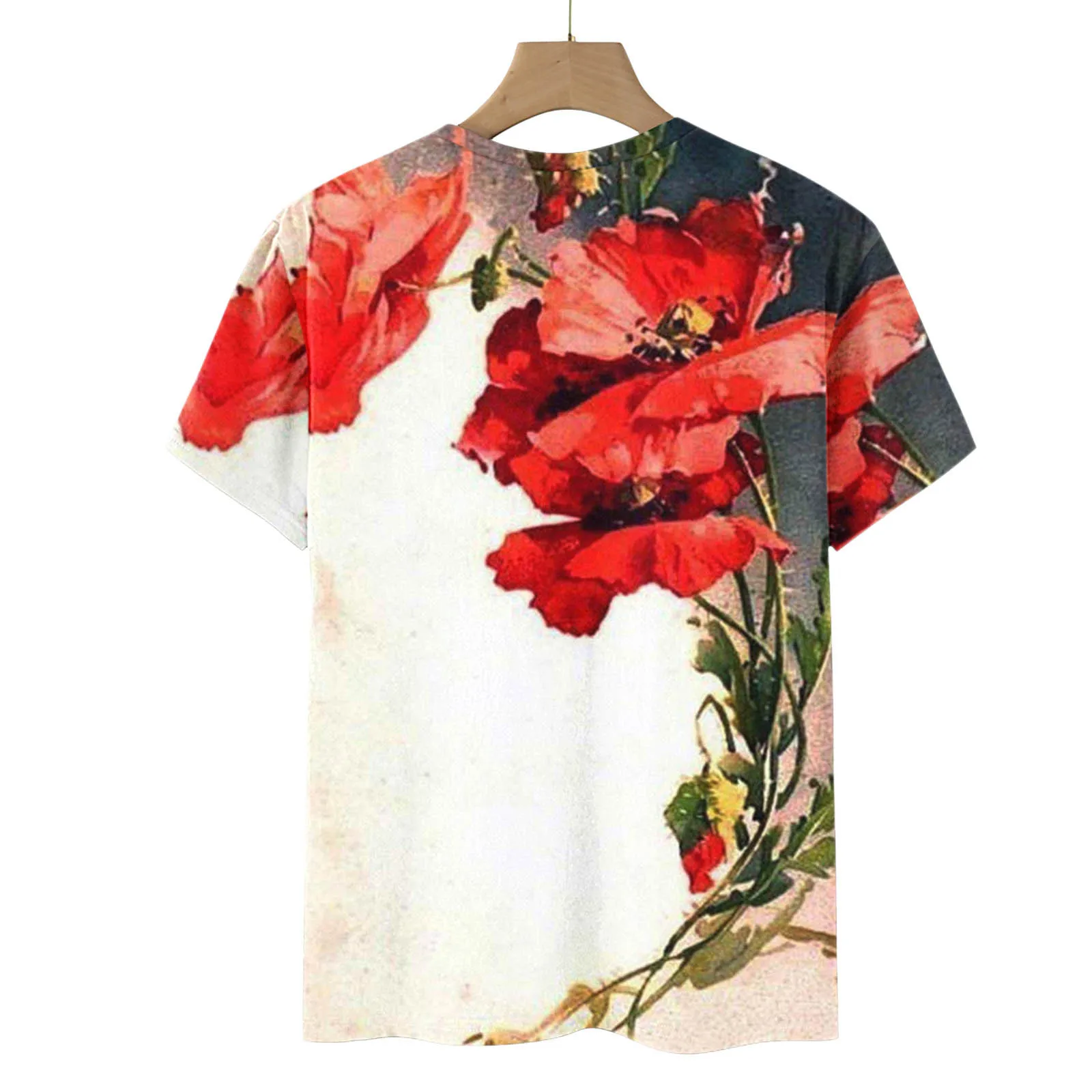 

Женская футболка с коротким рукавом, круглым вырезом и принтом животных