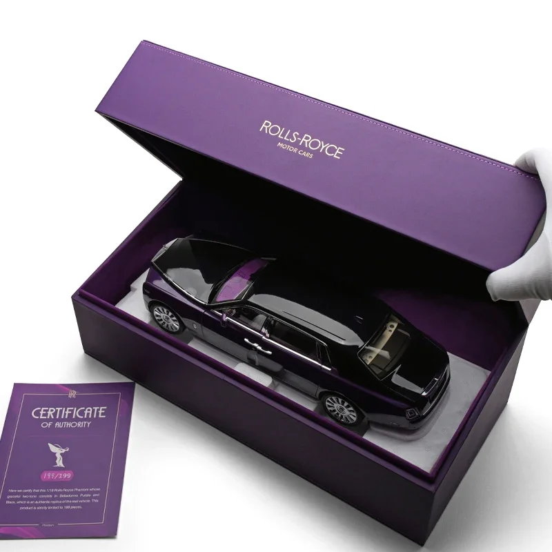 1:18 ограниченная серия Rolls-Royce Phantom 8 поколения миниатюрная модель компрессионного