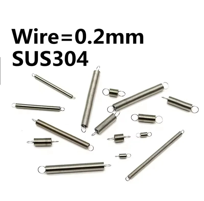 

FINEWE Пружина растяжения нержавеющая сталь 0,2x1,5x5 + 0,2x1,5x8 мм