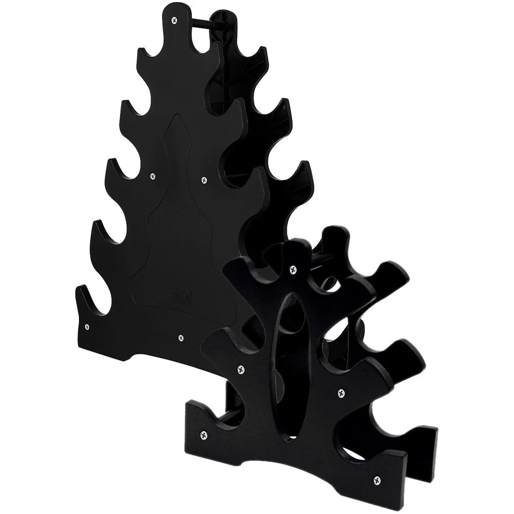 

2 Pcs Dumbbell Storage Rack Bracket Home Plastic Saddle Barbell Holder Strength Training Racks Floor Workout Display