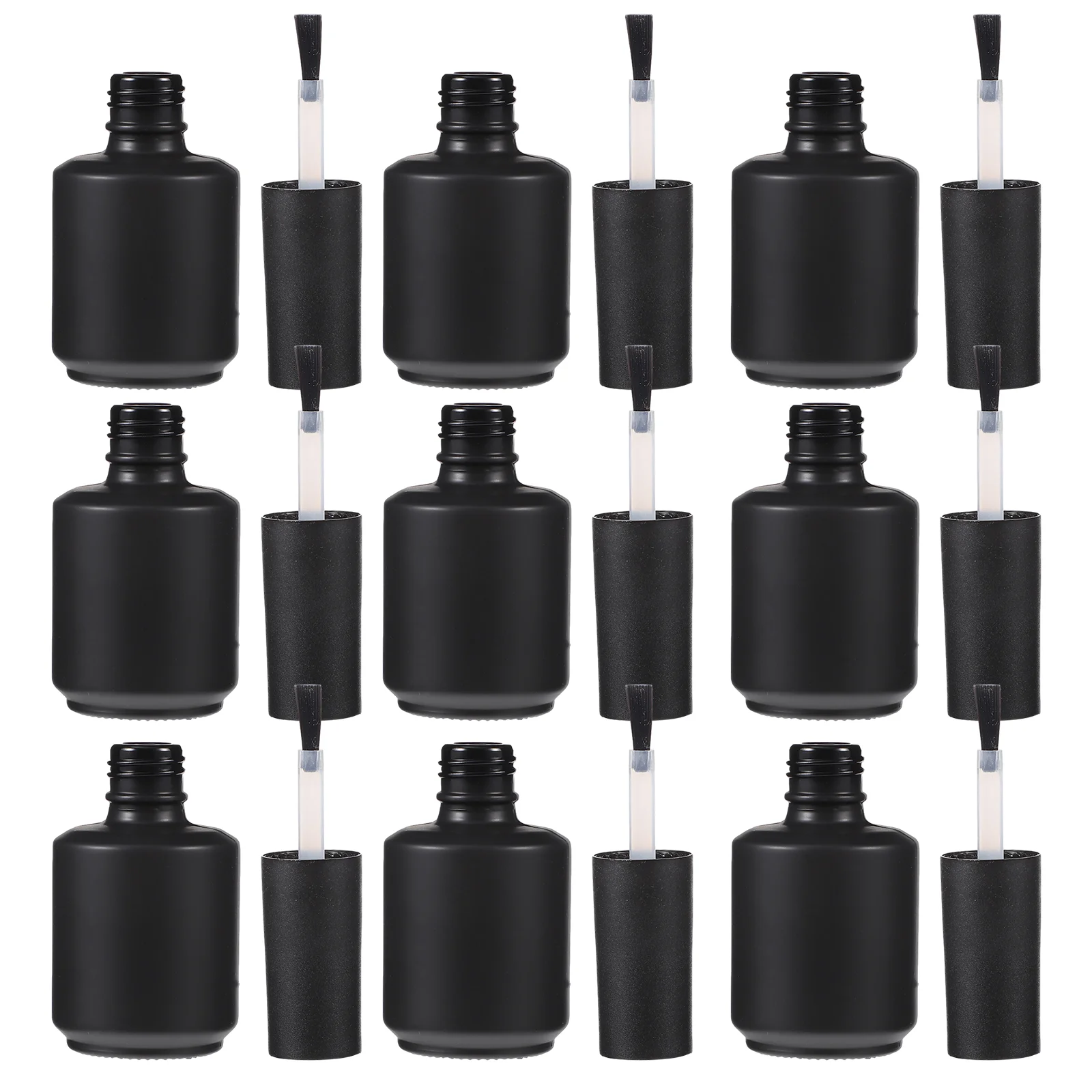 

10pcs Glass Nail Bottles Nail Art Supplies Nail Polish Container Dispenser