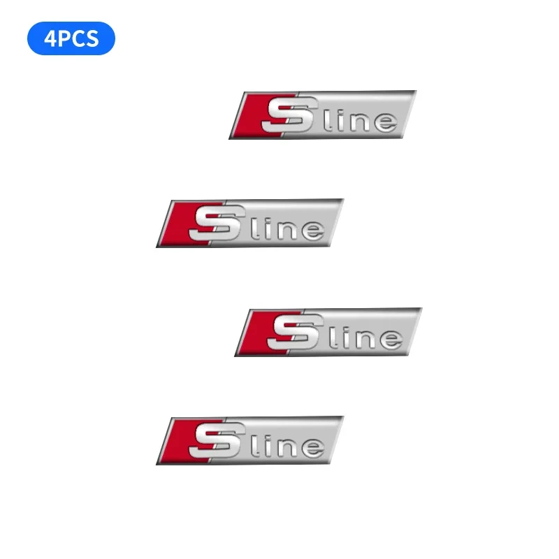 

Автомобильная аудиоукрашение 3D алюминиевый значок эмблема наклейка для Audi Sline A4 A3 A5 A6 A1 A7 A8 Q2 Q3 Q5 Q7 Q8 аксессуары для стайлинга автомобилей