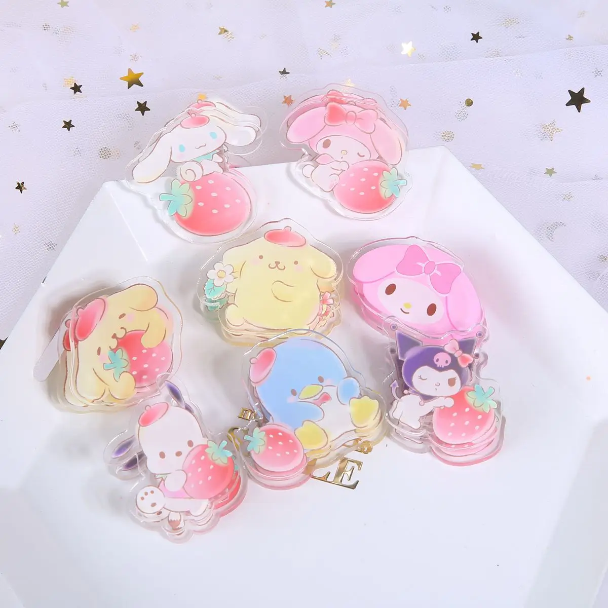 

2022 Sanrio Мелодия заколка Hello Kitty мультфильм аксессуары для волос заколка для волос мягкая шпилька для волос для девочек Liu Haibin зажим головной у...