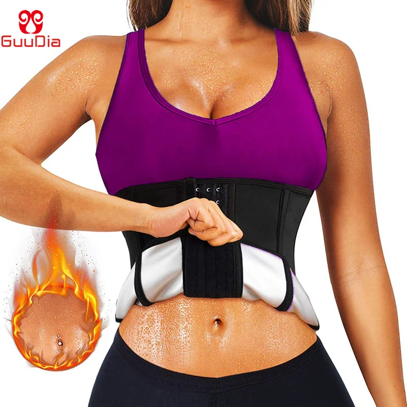 GUUDIA Women Slimming Corsets Weight Loss Belt Fat Burn Polymer Waist Trainer Belt Gym Workout Corset Body Building Girdle